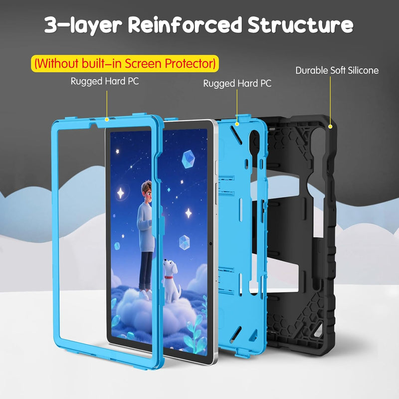 Galaxy Tab S10 Lite 2025/Tab S10 FE 5G 2025/Tab S9 FE 5G/Tab S9 11-inch Kid-Friendly Case with Kickstand | Fintie