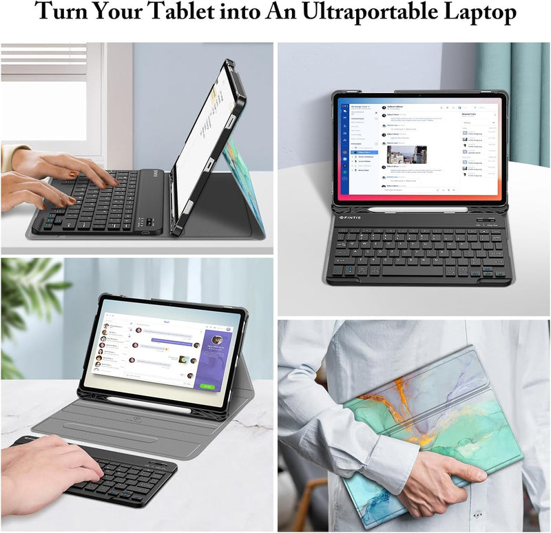 Samsung Galaxy Tab S10 Lite 2025/ Tab S10 FE 5G/Tab S9 FE 5G 10.9" Keyboard Case | Fintie