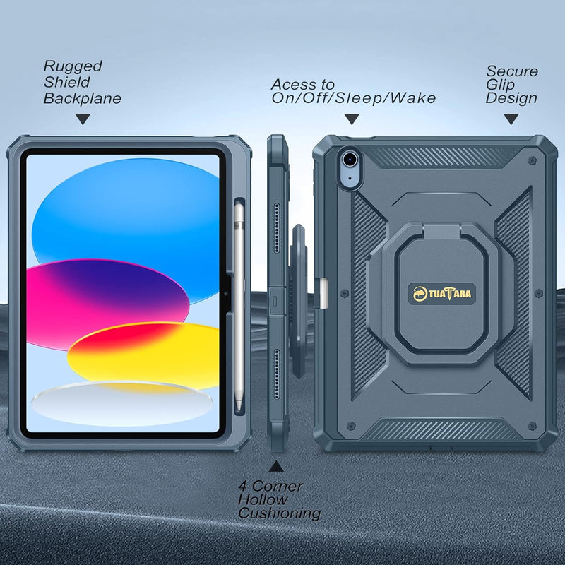 iPad 11-Inch A16 Chip (2025)/ iPad 10th Gen (2022) Tuatara Rugged Case | Fintie