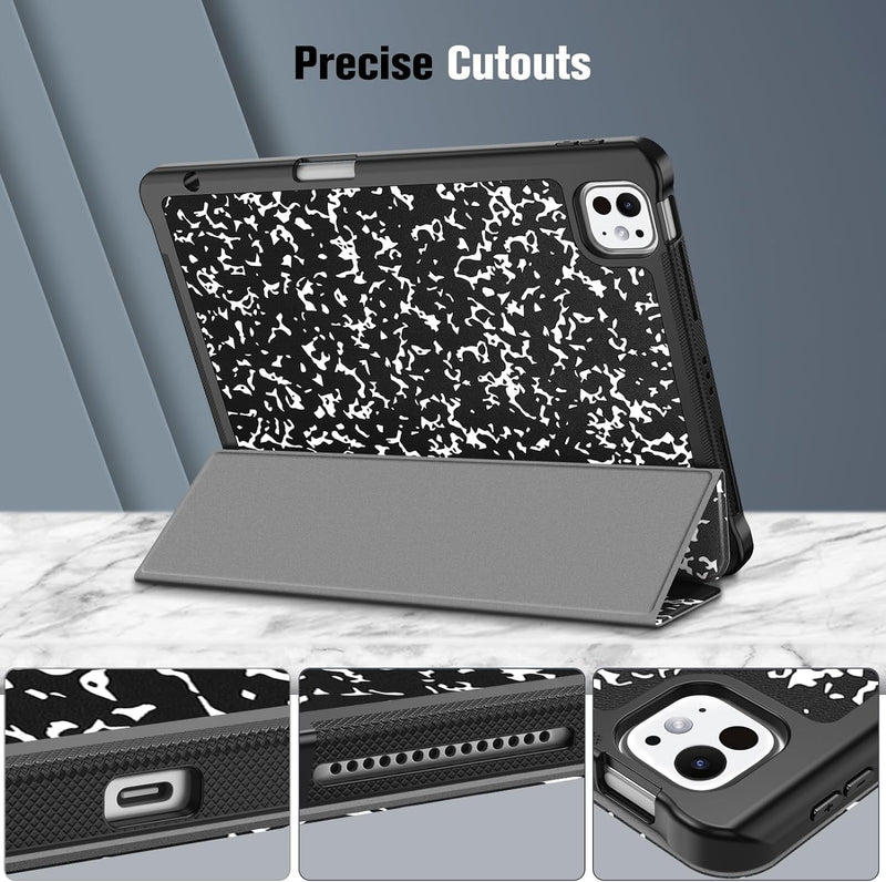 iPad Pro 11" (M5 chip 2025, M4 chip 2024) SlimShell Case with Pencil Holder | Fintie