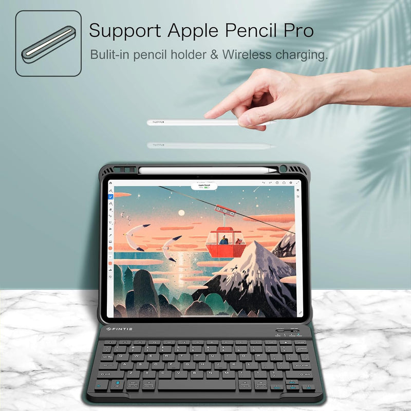 iPad Pro 11" (M5/M4 chip, 2025/2024) Keyboard Case | Fintie