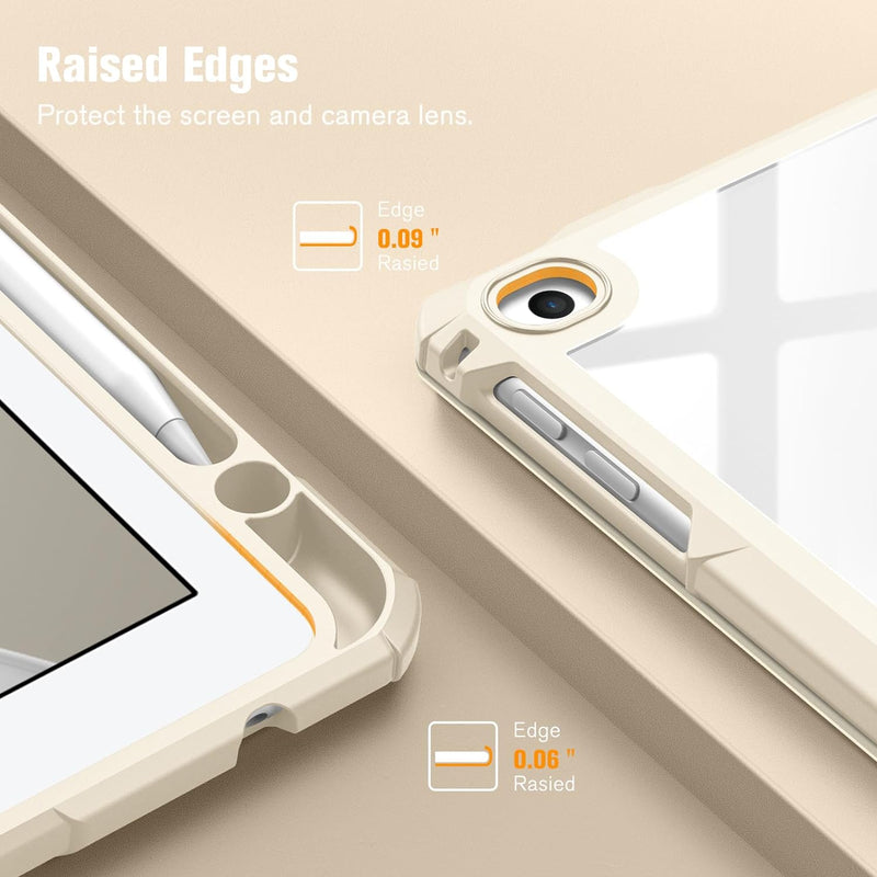 iPad 6th/5th Gen (2018/2017), iPad Air 2nd/1st Gen Hybrid Slim Clear Back Case | Fintie