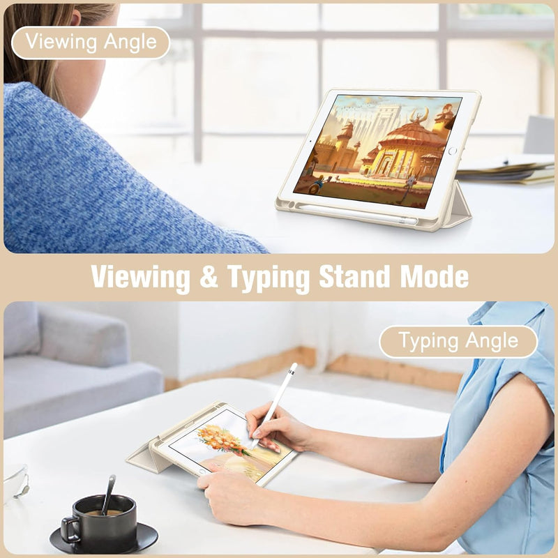 iPad 6th/5th Gen (2018/2017), iPad Air 2nd/1st Gen Hybrid Slim Clear Back Case | Fintie