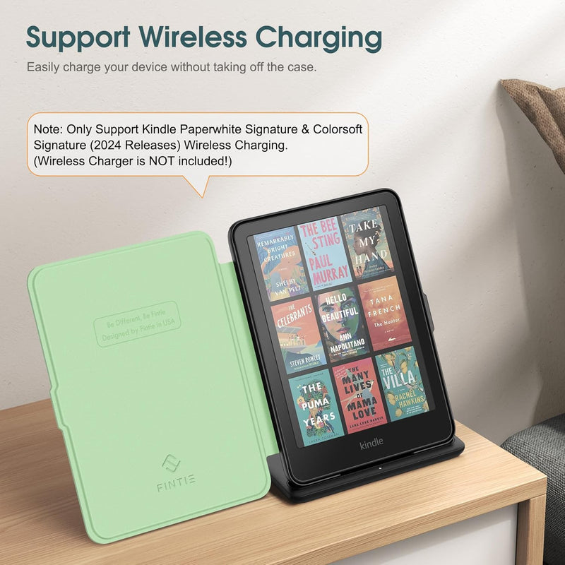 Kindle Paperwhite 7-Inch (12th Gen, 2024)/Kindle Colorsoft 2024 Slim PU Leather Case | Fintie