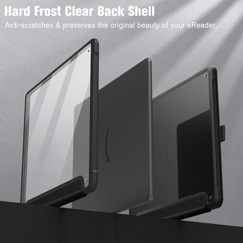 Kindle Scribe (2024/2022) Hybrid Slim Case w/ Transparent Back Shell | Fintie