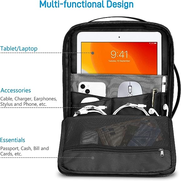 Fintie Laptop Shoulder Bag for MacBook Pro 14, MacBook Air 15, MacBook Air 13.6