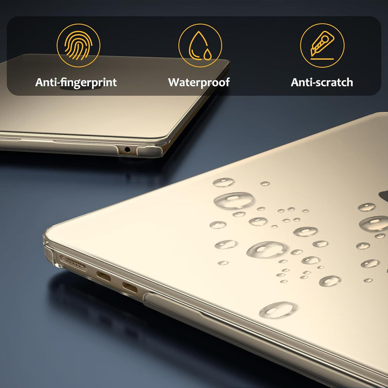 MacBook Air 13.6" M4/M3/M2 Chip (2025/2024/2022) Slim Matte Case | Fintie