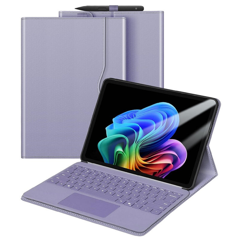 Surface Pro 12" (1st Edition, 2025) Multi-Angle Stand Case with TPU Back Cover & Stylus Holder | Fintie