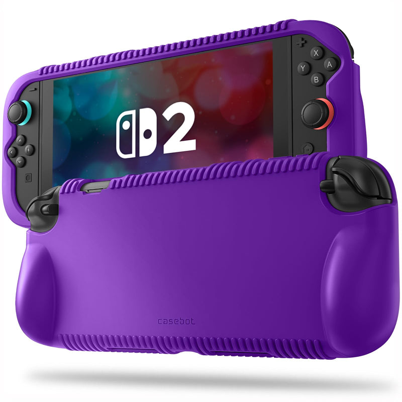 Soft Silicone Case for Nintendo Switch 2 w/Ergonomic Grip and 2 Cartridge Slots, Durable & Anti-Slip | Fintie