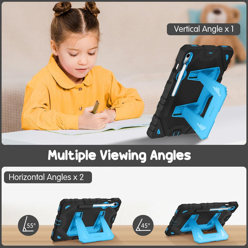 Galaxy Tab S10 Lite 2025/Tab S10 FE 5G 2025/Tab S9 FE 5G/Tab S9 11-inch Kid-Friendly Case with Kickstand | Fintie