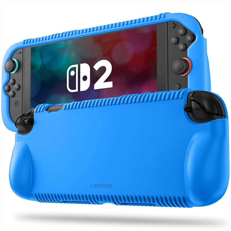 Soft Silicone Case for Nintendo Switch 2 w/Ergonomic Grip and 2 Cartridge Slots, Durable & Anti-Slip | Fintie