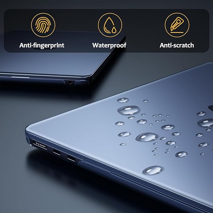 MacBook Air 13.6" M4/M3/M2 Chip (2025/2024/2022) Slim Matte Case | Fintie