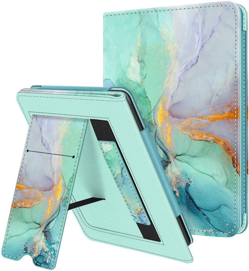 5-star kindle paperwhite cover in emerald marble
