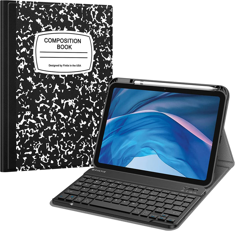 iPad A16 Chip 11-inch (2025), iPad 10th Gen (2022) Keyboard Case w/ Pencil Holder | Fintie