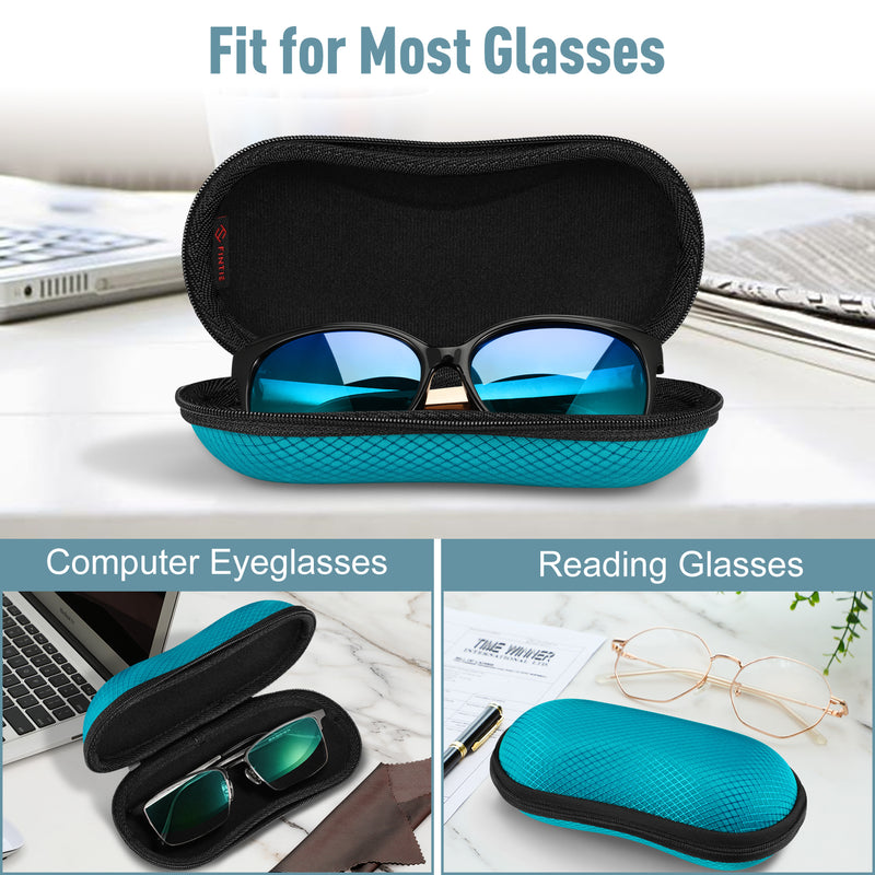 Hard EVA Case for Sunglasses/Sports Glasses w/Carabiner | Fintie