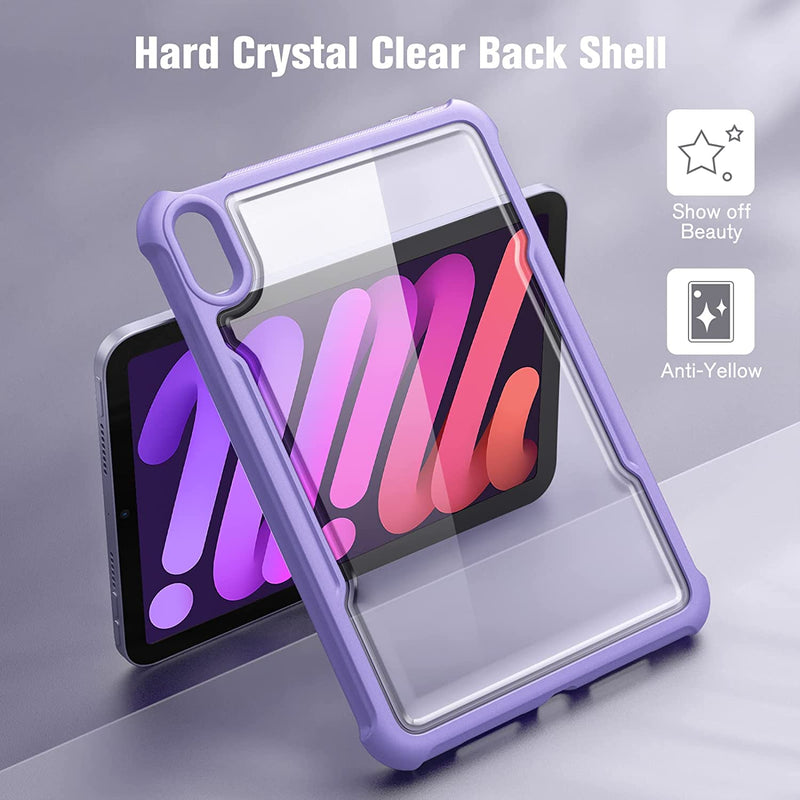 iPad Mini A17 Pro (2024), iPad Mini 6th Gen (2021) Shockproof Hybrid Back Cover | Fintie