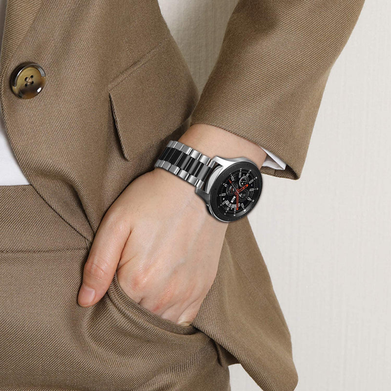 Galaxy Watch 3 45mm / Galaxy Watch 46mm / Gear S3 Frontier Classic Stainless Steel Band | Fintie