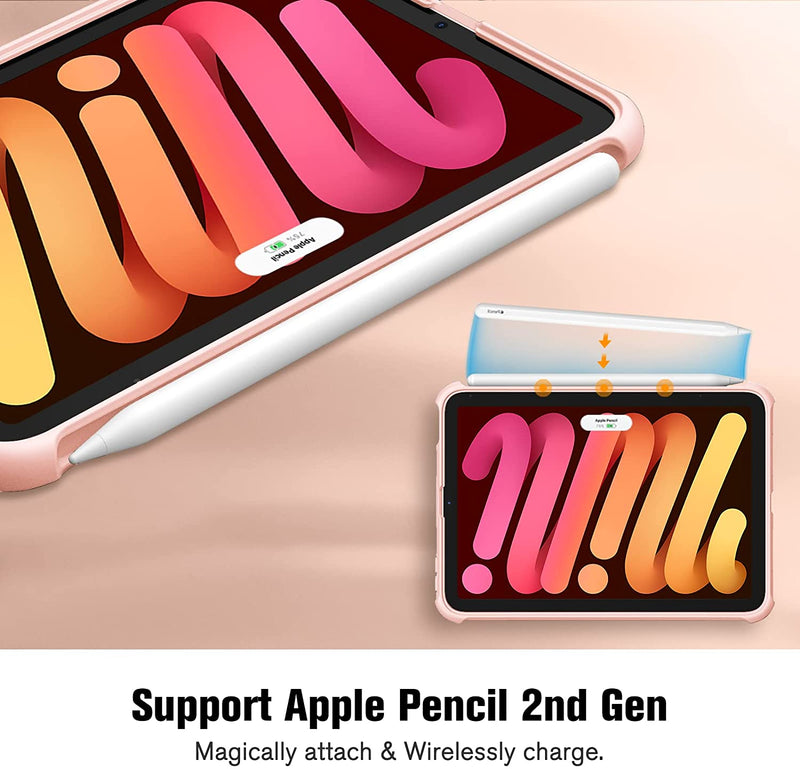 iPad Mini A17 Pro (2024), iPad Mini 6th Gen (2021) Shockproof Hybrid Back Cover | Fintie