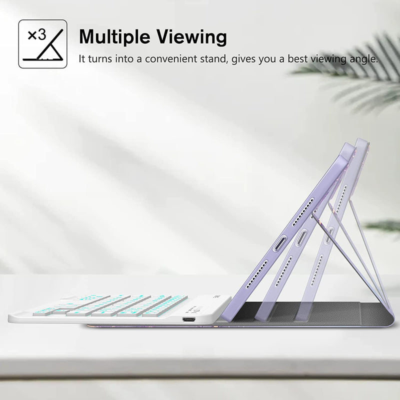 fintie ipad mini 6 keyboard case with multi-viewing angles