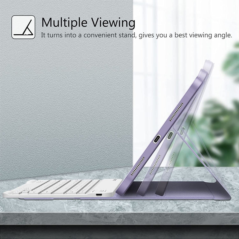 iPad A16 Chip 11-inch (2025), iPad 10th Gen (2022) Keyboard Case w/ Pencil Holder | Fintie