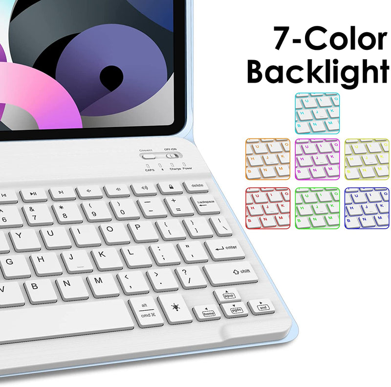 iPad Air 11" (M3 2025, M2 2024)/ iPad Air 5th/4th Gen 10.9" Backlight Keyboard Case | Fintie