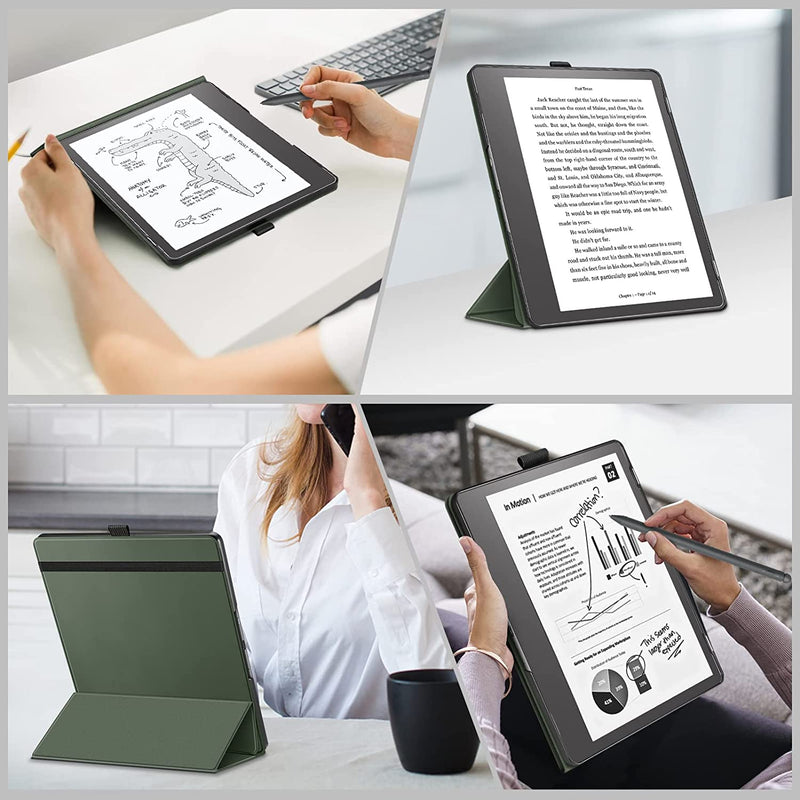 Fintie kindle scribe case in green