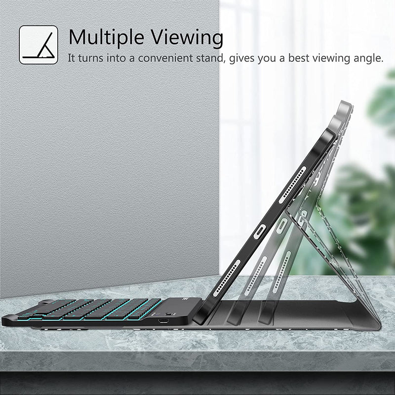 iPad Air 11" (M3 2025, M2 2024)/ iPad Air 5th/4th Gen 10.9" Backlight Keyboard Case | Fintie