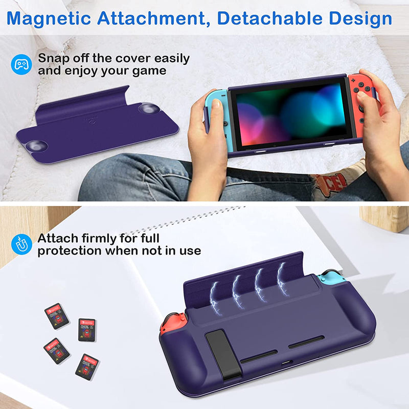 Nintendo Switch Flip Case with Front Cover & Ergonomic Grip | Fintie