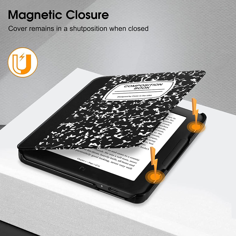 Nook GlowLight 4/4e Vegan Leather Slim Case | Fintie