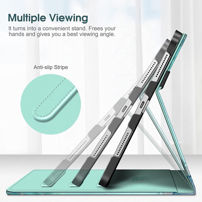 iPad A16 Chip 11" 2025, iPad 10th Gen 10.9" Multi-Angle Viewing Case w/ Pencil Holder | Fintie