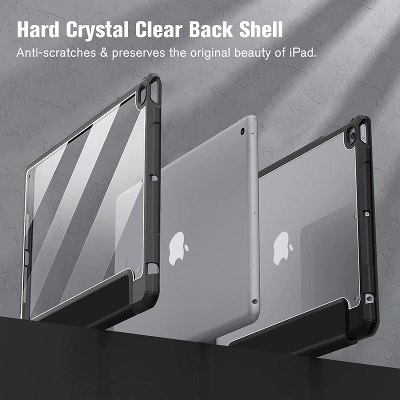 iPad 6th/5th Gen (2018/2017), iPad Air 2nd/1st Gen Hybrid Slim Clear Back Case | Fintie