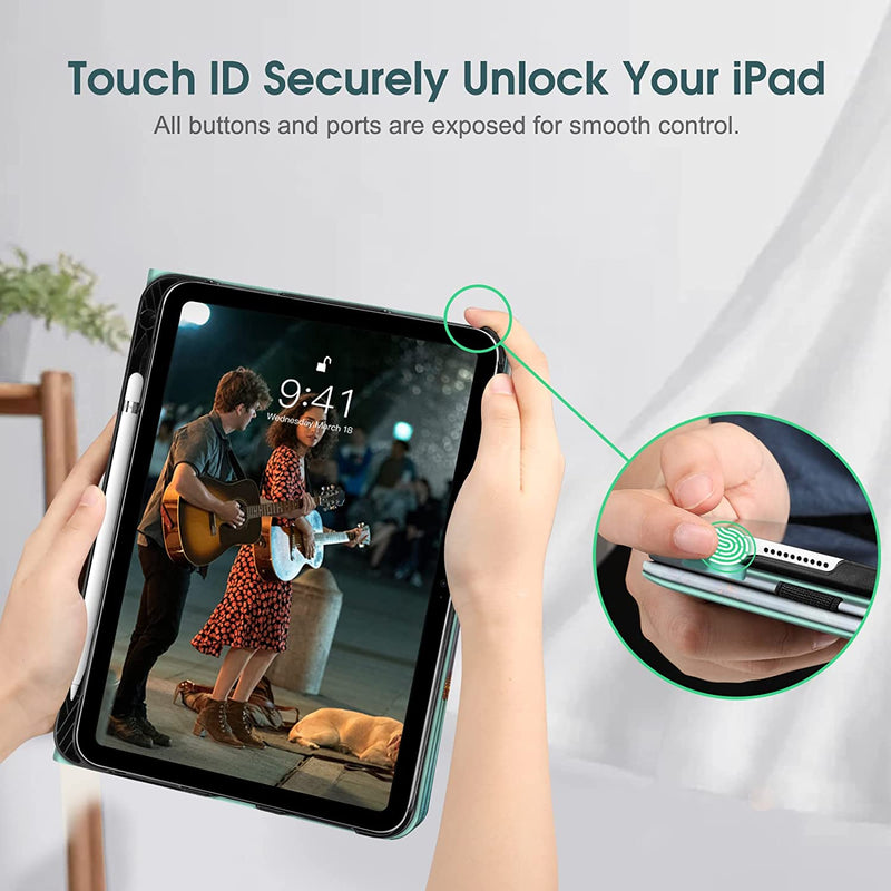 iPad A16 Chip 11" 2025, iPad 10th Gen 10.9" Multi-Angle Viewing Case w/ Pencil Holder | Fintie