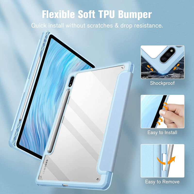 Galaxy Tab S8/Tab S7 11-inch Hybrid Slim Case with S Pen Holder | Fintie