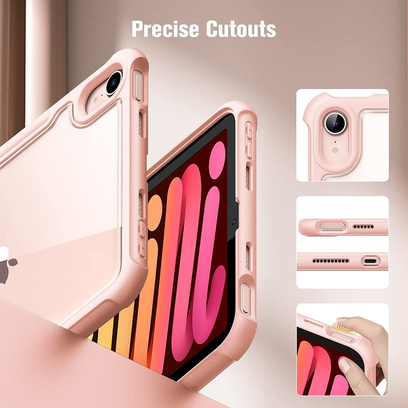 iPad Mini A17 Pro (2024), iPad Mini 6th Gen (2021) Shockproof Hybrid Back Cover | Fintie