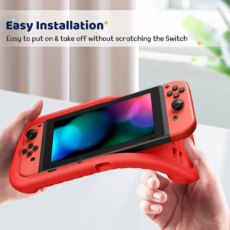put on a nintendo switch case in an easy way