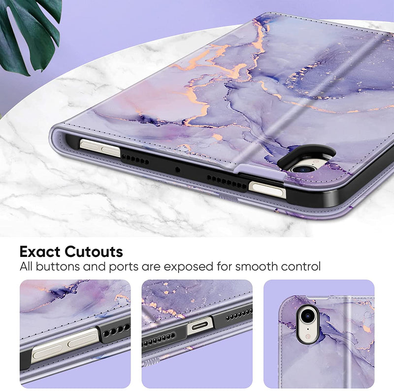 iPad Mini A17 Pro (2024), iPad Mini 6th Gen (2021) Multi-Angle Smart Stand Case | Fintie