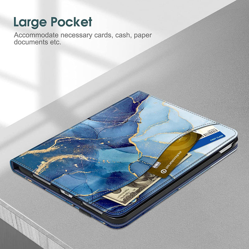 ipad 10.9 10th gen cover in ocean marble