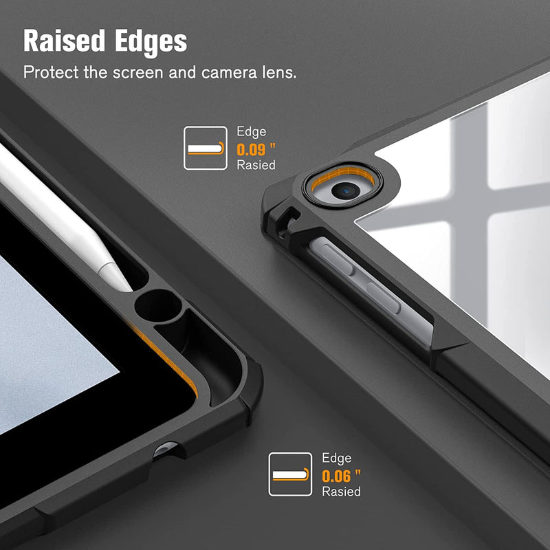 iPad 6th/5th Gen (2018/2017), iPad Air 2nd/1st Gen Hybrid Slim Clear Back Case | Fintie