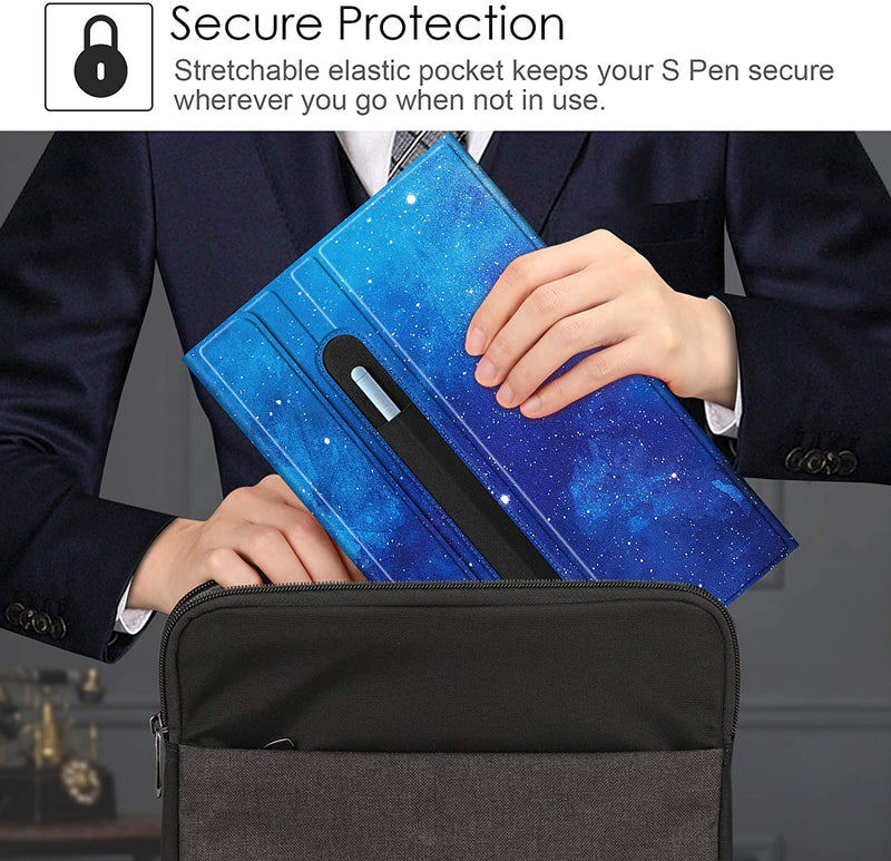 protect samsung tablet and s pen with fintie case