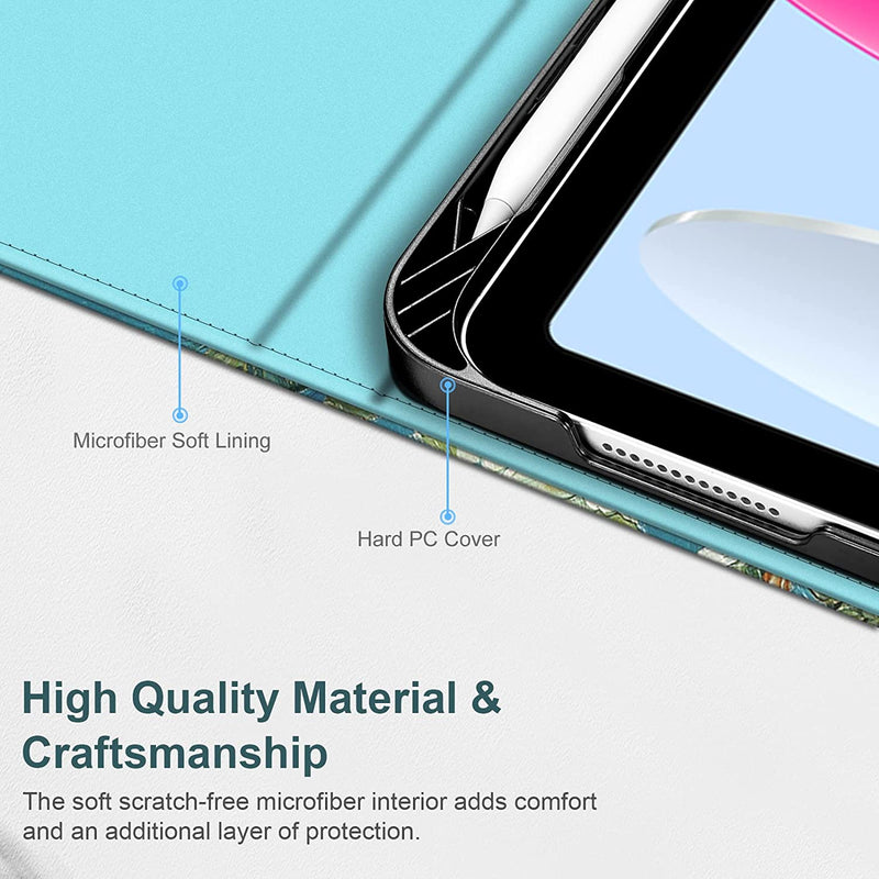 ipad 10th gen case with microfiber soft lining