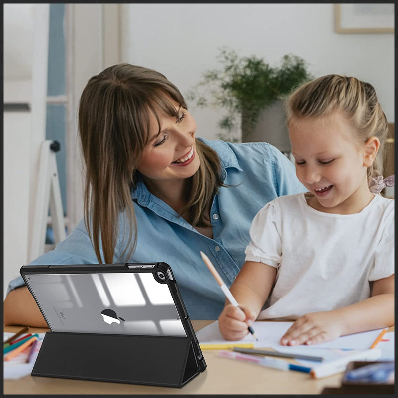 iPad 6th/5th Gen (2018/2017), iPad Air 2nd/1st Gen Hybrid Slim Clear Back Case | Fintie