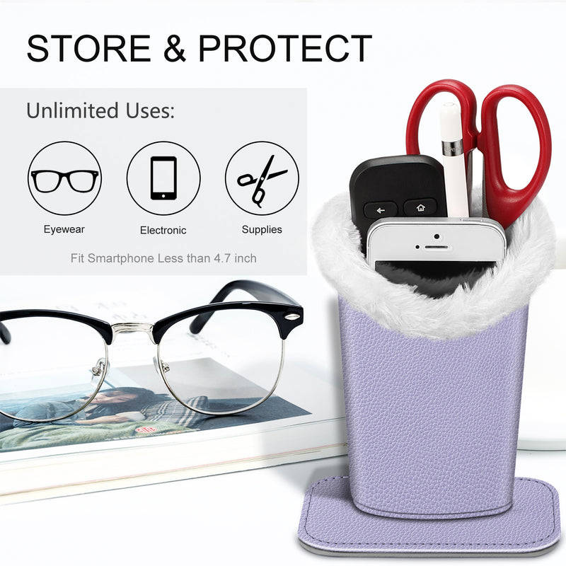 Fintie Plush Lined Eyeglasses Holder with Magnetic Base