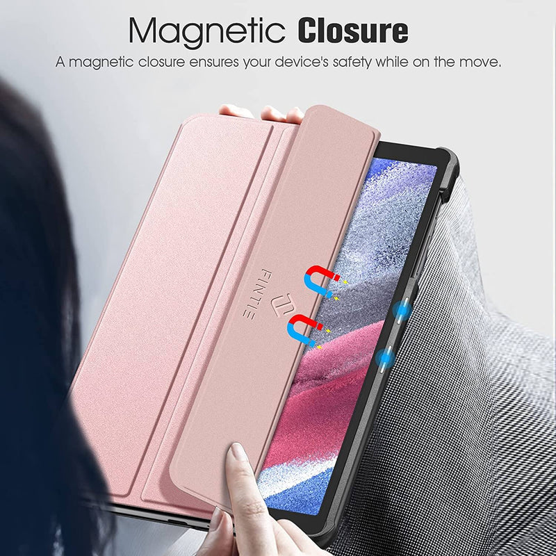 8.7 inch galaxy tab a7 lite case magnetic closure