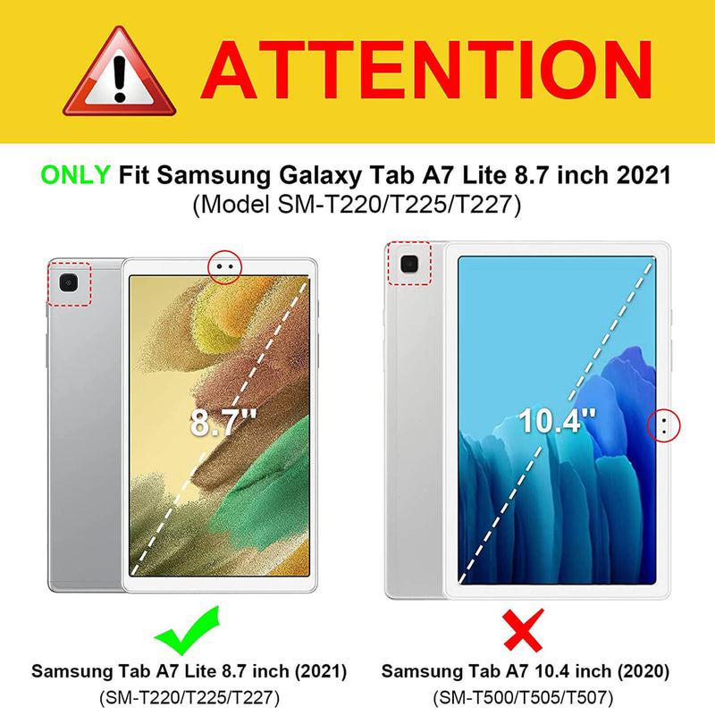 Galaxy Tab A7 Lite 8.7-Inch 2021 Slim Shell Trifold Case | Fintie