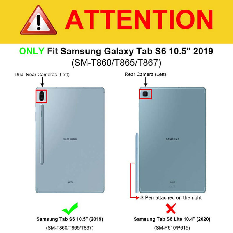 Galaxy Tab S6 10.5" 2019 Kiddie Case with S Pen Holder | Fintie