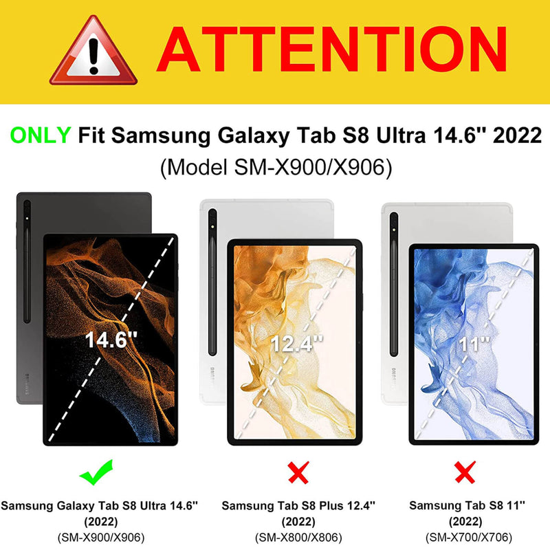 Galaxy Tab S8 Ultra 2022 Hybrid Slim Case | Fintie