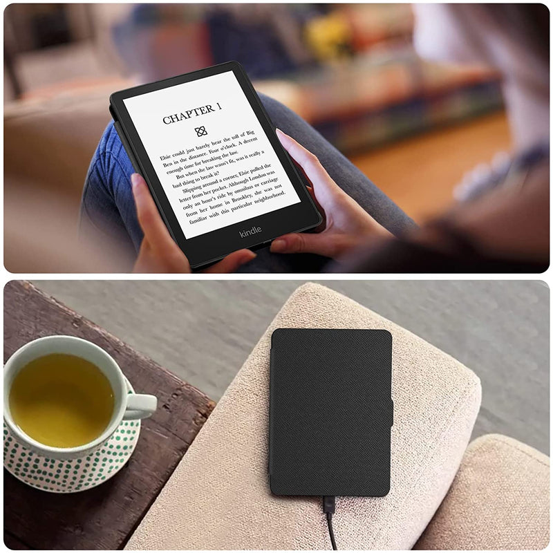 Kindle Paperwhite (11th Gen 2021) SlimShell PU Leather Case | Fintie