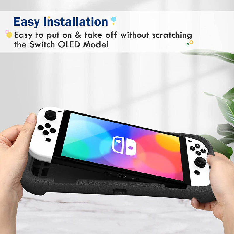 put on a nintendo switch oled case in a easy way