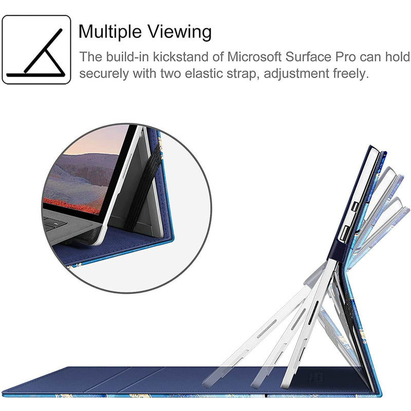 surface pro 6 case with multi-angles