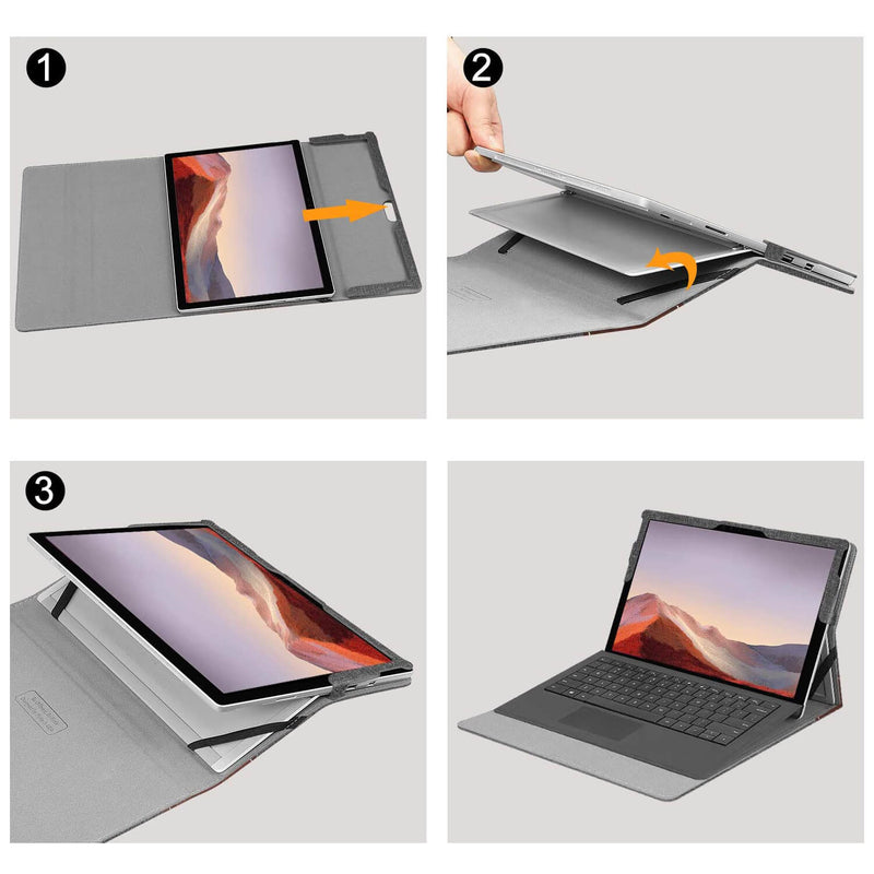 fintie surface pro 7 case installation guides